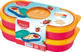 Uzsonnás doboz, 2 db, MAPED PICNIK  "Concept Kids Snack", pink