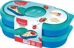 Uzsonnás doboz, 2 db, MAPED PICNIK  "Concept Kids Snack", kék